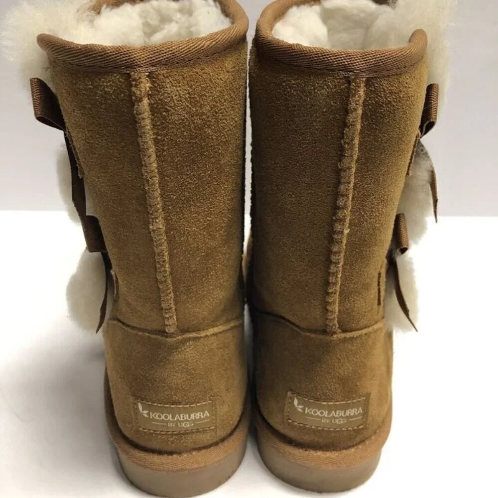 Koolaburra Women’s Victoria Short, Chestnut Winter Boots, Size 7M
